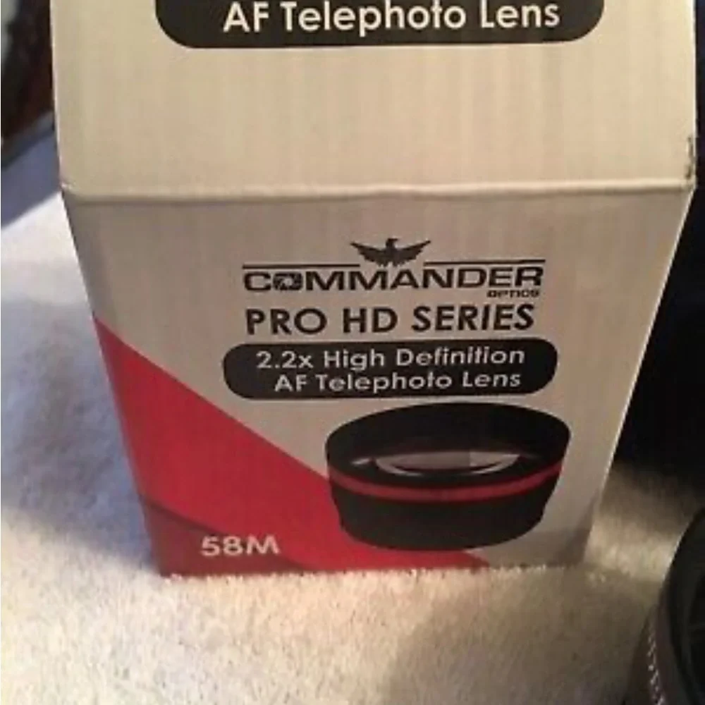 COMMANDER PRO HD SERIES...AF Telephoto lens 58m..2.2x